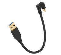 Tomantery USB Cable High Speed 5Gbps USB 3.0A Male AMC to TypeC U Elbow ABS Data Cable for Charging Data Sync for Office Home Use (1.8 meters)