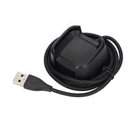 Tomantery Versa USB Charger Dock Stand for Smartwatch Convenient Usage for Travelers or Business Users ABS + PVC + Rubber Base Black