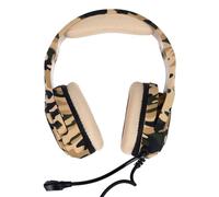 Tomantery Wired Gaming Headset Stylish Camouflage Over Ear Headphone with Microphone for Computer Clear Sound Output (Desert Camo)