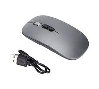 Tomantery Wireless Ergonomic 1600DPI AI Optical Voice Mouse for Laptop, Home Office Computer Supplies (Gray)