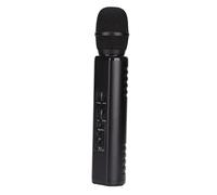 Tomantery Wireless Karaoke Microphone Portable Handheld Speaker for Smart Devices, Ergonomic Design for Singing Enthusiasts (Black)