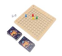 Tomantery Wooden Math Multiplication Board, Montessori Counting Toy | Multiplication Table Board Game, with Dice and Cards, for Kids Learning