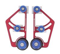 Tomantery Woodworking Bearing Roller Feeder Adjustable Table Saw Feed Guide Roller for High Accuracy Feeding Function Aluminum Alloy Material for Woodworking Enthusiasts