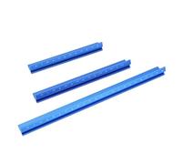 Tomantery Woodworking Ruler Enhanced Visibility Accuracy Ergonomic Design for Woodworking Hobbyists Aluminum Alloy 3PCS Set