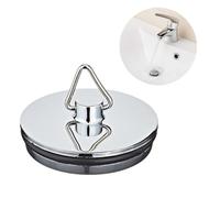 Tomario Chrome Sink Pedestal Bathroom Sink Plug for Kitchen Bath Drain Stopper (45mm, 1 3/4 Inch)