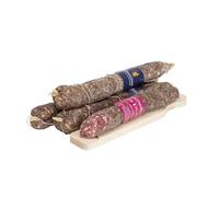 Tomassoni SALAMI LACRIMELLO with Wine Lacrima di Morro D'Alba, Salame con Vino, gluten free and lactose free, 100% italian handmade product, gourmet, whole vacuum 700g