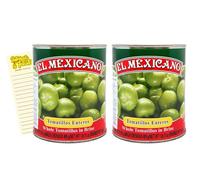 Tomatillos Bundle with El Mexicano Whole Tomatillos 767g x2 and Intrinsic Treats Shopping List Card