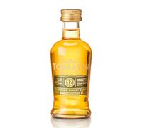 Tomatin 12 Year Old Highland Single Malt Scotch Whisky 43% alcohol/vol 5cl Mini Glass Bottle