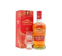 Tomatin - 12 year old Sherry Cask Matured Highland Single Malt Scotch Whisky 70cl 40% ABV (Includes Glencairn Glass)