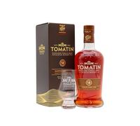 Tomatin - 18 year old Sherry Cask Highland Single Malt Whisky 70cl 46% ABV (Includes Glencairn Glass)