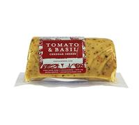 Tomato and Basil Cheddar Cheese Barrel (145g). A Delicious Creamy Cheddar Cheese Infused With Tomato & Basil. The Ultimate Edible Gifts. The Chuckling Cheese Company.