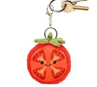 Tomato Bag Charm - Plush Backpack Pendant Keychain, Cartoon Cute Fruit Bag Charm, Soft Stuffed Vegetable Key Ring, Kawaii Accessory For Set Kit | For Kids Adults Collectors Students Teachers Food