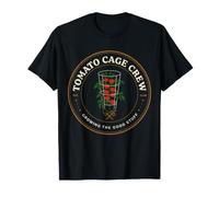Tomato Cage Crew Growing The Good Stuff Gardener Design T-Shirt