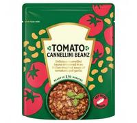 Tomato Cannellini Beanz, Italian-Style Beans in Rich Tomato and Garlic Sauce, Vegetarian Protein Source, Ready in 2.5 Minutes, 250g