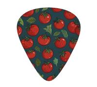 Tomato cartoon background Durable guitar picks - three thicknesses of thin, medium and thick are available, suitable for guitar, bass, electric guitar and ukulele