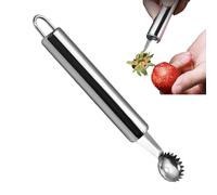 Tomato Corer - Stainless Steel 16.5 x 4.5 x 2.7 cm Ergonomic | Tomato Handle Remover for Strawberries, Cherry Tomatoes, Pineapple, Vegetable Preparation, Cooking in the Kitchen | Portable Fruit Stems
