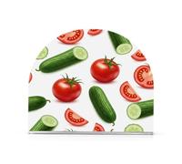 Tomato Cucumber White Pattern Napkin Holder for Table Standing Napkin Dispenser Holders for Kitchen Acrylic Paper Holders for Kitchen Dining Room Outdoor Decor