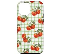 Tomato Gingham Green Checkered Summer Garden Aesthetic Case for iPhone 12 mini
