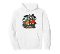Tomato Grower Vintage Botanical Heirloom Illustration Art Pullover Hoodie