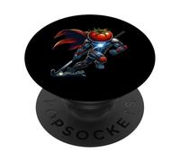 Tomato Head Superhero Field Hockey Cyborg Hero PopSockets Adhesive PopGrip