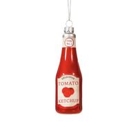 Tomato Ketchup Bauble, Novelty Christmas Decoration, Hanging Tomato Sauce Glass Bottle Bauble, Fun Xmas Tree Decoration, Quirky Xmas Tree Ornament, Stocking Filler, Food Lovers Gift