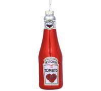 Tomato Ketchup Bauble, Novelty Christmas Decoration, Hanging Tomato Sauce Mini Glass Bottle Bauble, Fun Xmas Tree Decoration, Quirky Xmas Tree Ornament, Stocking Filler, Food Lovers Gift