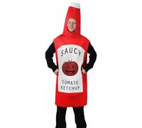 Tomato Ketchup Costume I Love Fancy Dress Red 2 Pack