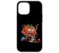 Tomato Panic Hockey Cartoon Funny Rink Chase Case for iPhone 12 Pro Max