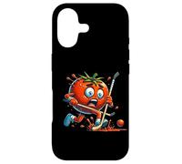 Tomato Panic Hockey Cartoon Funny Rink Chase Case for iPhone 17