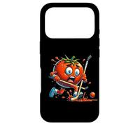 Tomato Panic Hockey Cartoon Funny Rink Chase Case for iPhone 17 Pro