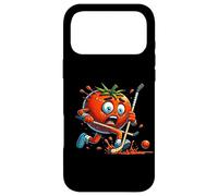 Tomato Panic Hockey Cartoon Funny Rink Chase Case for iPhone 17 Pro Max