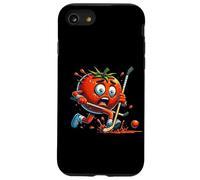 Tomato Panic Hockey Cartoon Funny Rink Chase Case for iPhone SE (2020) / 7/8