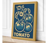 Tomato Plant Harvest Canvas Wall Art Print 30x20 Inch (76 x 51 cm)