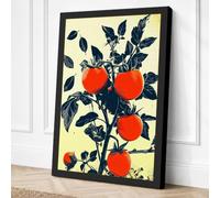 Tomato Plant Study Botanical Canvas Wall Art Print 18x12 Inch
