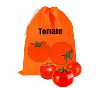 Tomato Products Bag - Fresh Vegetarian Bag, Slaver Sack, Refrigerator Food Storage | Reusable Fridge Pouch, Drawstring Vegetable Holder, Salad Storage Wrap for Cafe, Home Kitchen, Picnic Travel