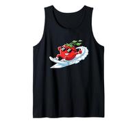 Tomato Rider On Wave Cool Sunglasses Thumbs Up Tank Top