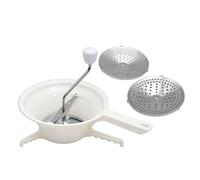 Tomato Sauce Maker, Manual Tomato Grinder, Stainless Steel Vegetable Mill, Food Mill Stainless Steel with Handle, Bowl Blender Manual Potato Presser Ricer for Sauce Applesauce Puree