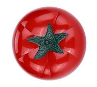 Tomato Shaped 60 Minute Mechanical Kitchen Timer No Battery Needed Cute Cooking Baking Timer for Home Kitchen Office Red ABS Plastic 7.2 x 5.5cm (Large size 7.2 * 5.5cm)