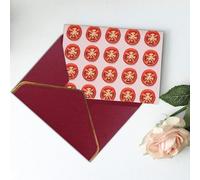 Tomato Slice Printed Blank Greeting Card-Christmas Card,Thank You Cards,Party Invitation Card Festival Greeting Cards & All Occasion Dark Red