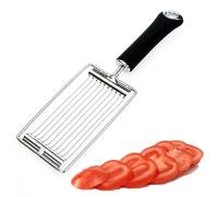 Tomato Slicer Cutter Stainless Steel Tomato Slicer Hand-Held Egg Slicer for Boiled Eggs Manual Slicers for Cutting Tomatoes, Cucumbers, Bananas Kitchen Gadgets