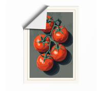 Tomato Study Modern Unframed Wall Art Print A3 (42×29.7cm), Wall Decor for Living Room, Bedroom, Office & Home, Art Gift