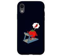 Tomato Treadmill Runner Thinking Chili Pepper Spice Pun Case for iPhone XR