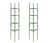 Tomato Vine Support Bracket Kit for Raised Beds Container Gardens and In Ground Planting with Steel Core Design (2 kits)