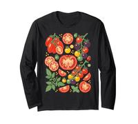 Tomato Vintage 90s Retro Vegetable Garden Y2K Graphic Long Sleeve T-Shirt