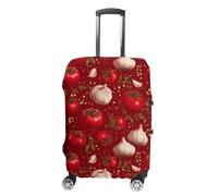 Tomatoes and Garlic Stylish Luggage Cover Washable Travel Suitcase Covers Baggage Protector