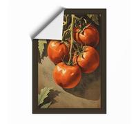 Tomatoes on the Vine Botanical Unframed Wall Art Print A1 (84.1×59.4cm), Wall Decor for Living Room, Bedroom, Office & Home, Art Gift