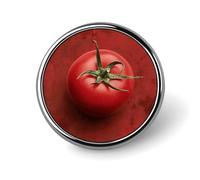 Tomatoes on The Wall Round Lapel Pin Women's Novelty Buttons & Pins Metal Badge Cute Brooch Retro Pinback Badge Fashion Bag Pins for Hat Backpacks Tie Suit Wedding Party Accessory, silver, Circular