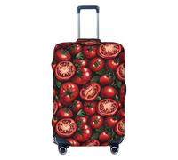 Tomatoes Print Travel Luggage Covers, Washable Suitcase Covers Protector for Luggage 18-32 Inch High Elasticity, Black, Small