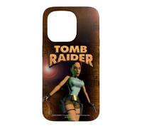 Tomb Raider Lara Croft Cover Art Retro Video Game Case for iPhone 15 Pro