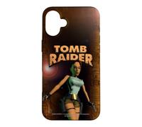 Tomb Raider Lara Croft Cover Art Retro Video Game Case for iPhone 16 Plus
